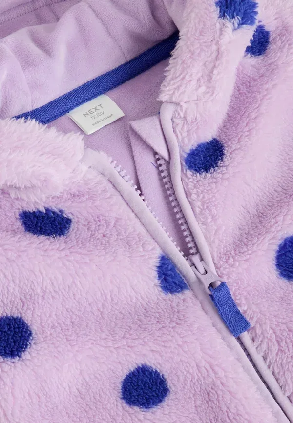 Куртка флисовая Fleece jacket Next, purple spot, фиолетовый — фото 2