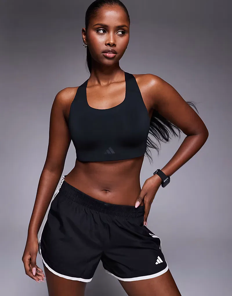 Спортивный бюстгальтер Adidas Training Power Essentials, черный