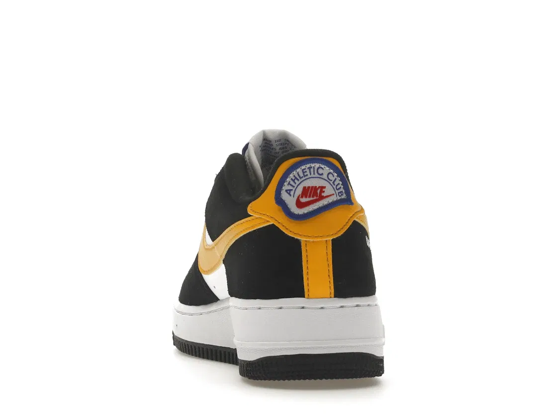Детские кроссовки Lifestyle с низким силуэтом Nike Air Force 1 Low, Black/White-University Gold — фото 4