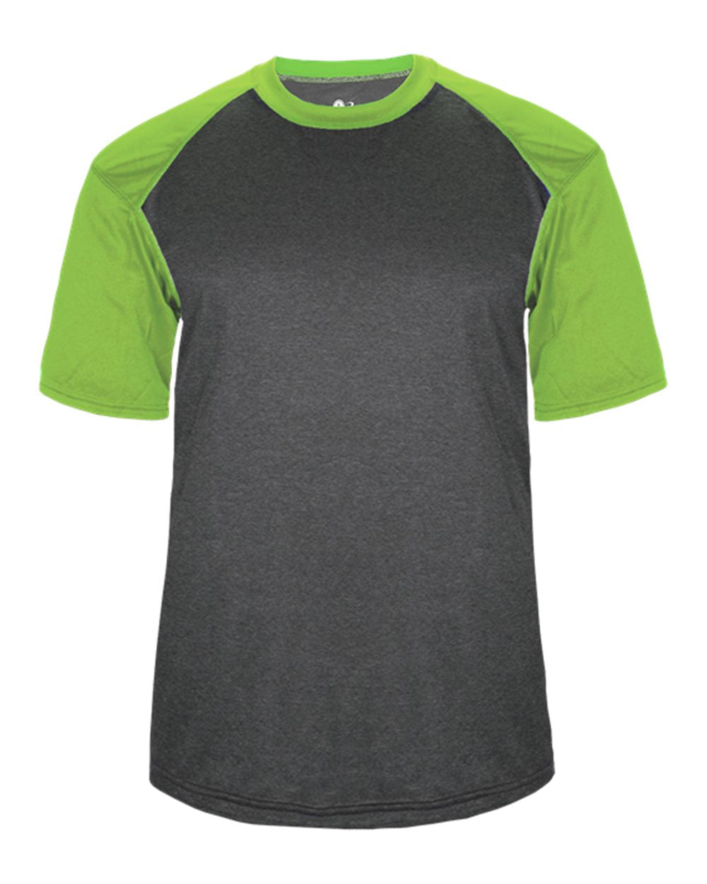 

Футболка Pro Heather Sport Badger, цвет carbon heather/ lime