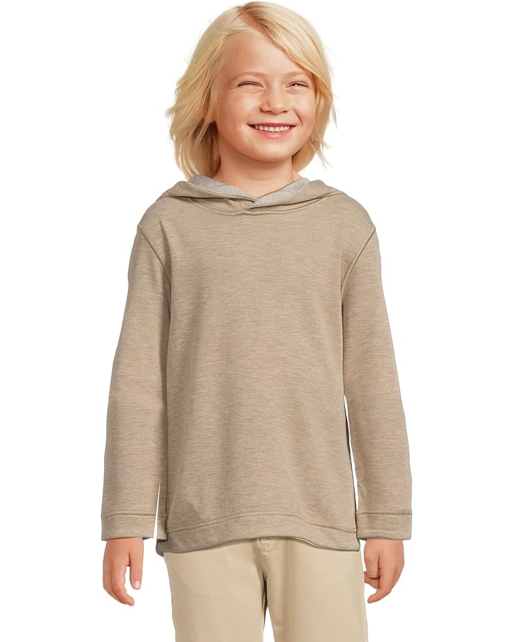 Худи Johnston & Murphy Kids Reversible Solid Hoodie, цвет Oatmeal/Lite Gray