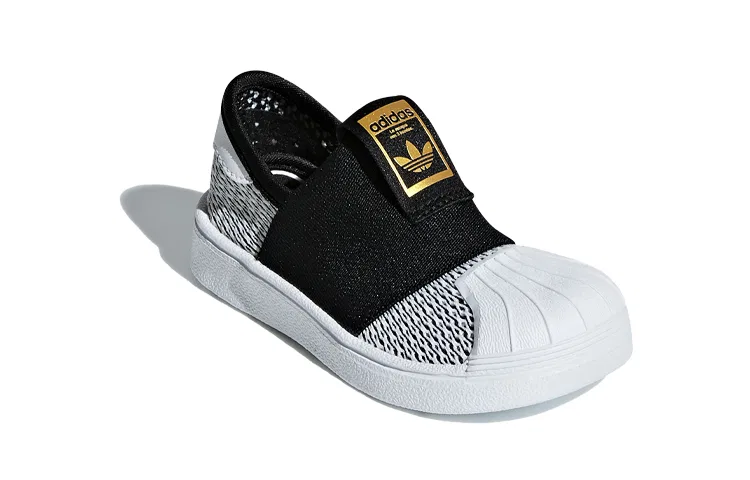 Детские кроссовки с низким верхом Superstar Slip Resistant Adidas Originals, Black White — фото 3