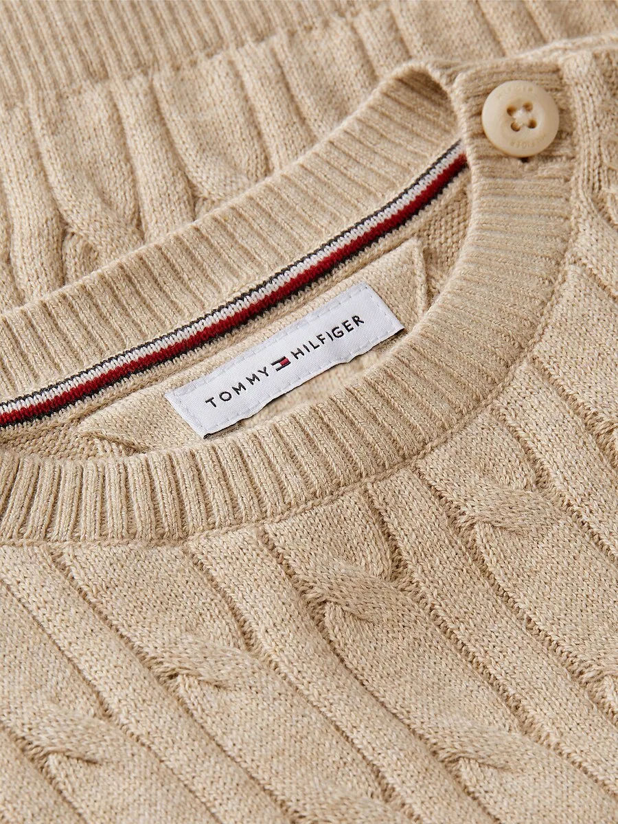 Свитер TOMMY HILFIGER бежевого цвета — фото 3