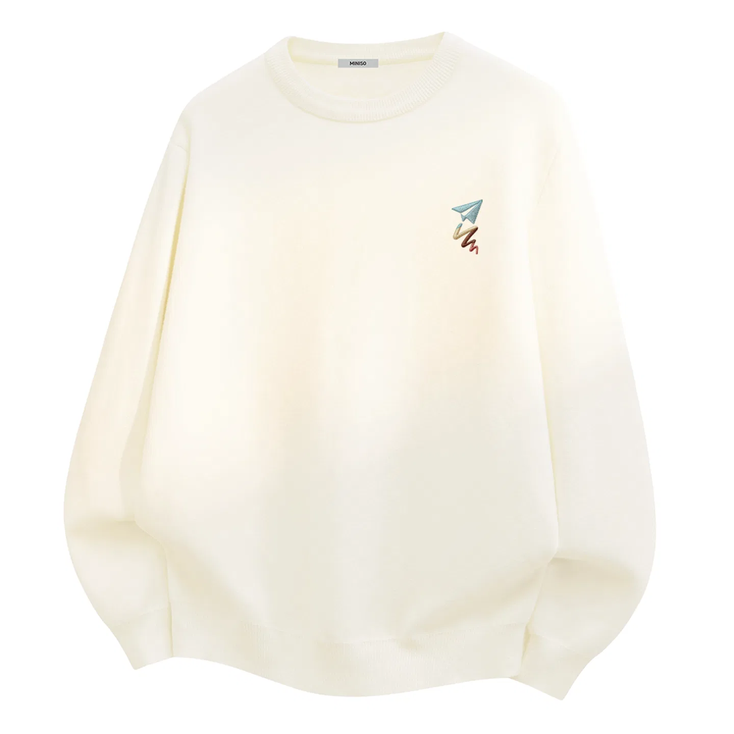 Свитер детский Warm Winter Integrated Fleece MINISO, White (Ma Flying to Dream Chest Logo)