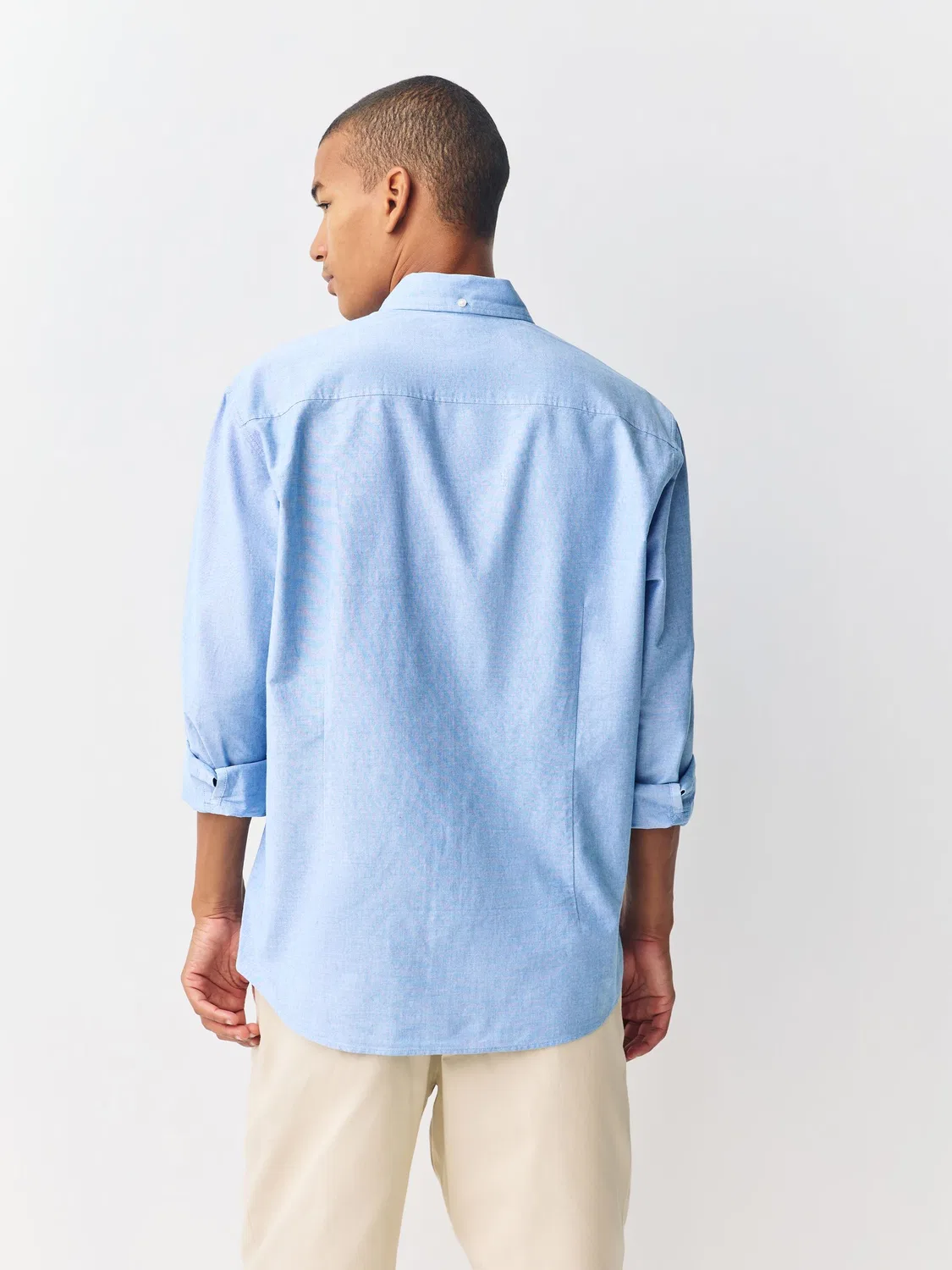 Рубашка оксфордская Slim Fit, Light Blue Next — фото 2