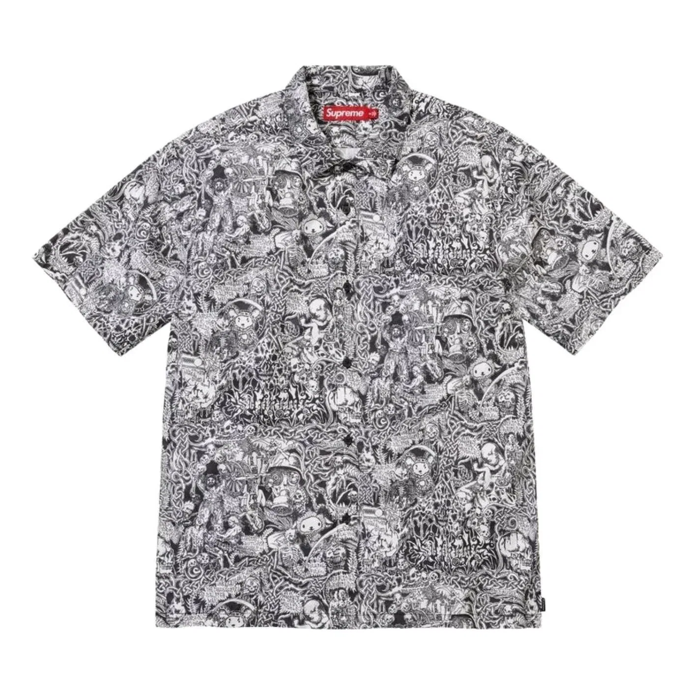 Мужская рубашка с коротким рукавом Supreme SS26 Wombat S/S Shirt, Белый