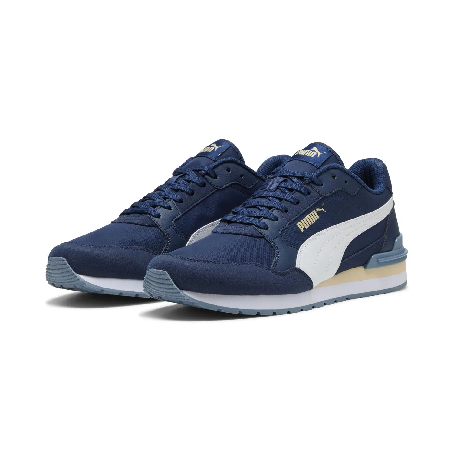 Детские кроссовки с легендарным дизайном St Runner Nl PUMA, Persian Blue PUMA White Canvas V4