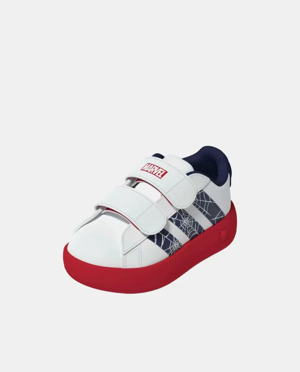 Детские кроссовки для мальчиков с принтом Deportivo Grand Court Spider-Man CF I adidas, Blanco — фото 4