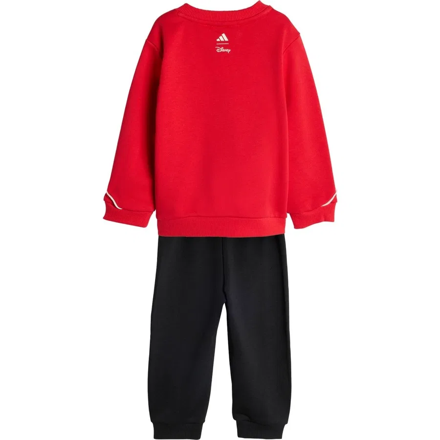 Комплект спортивного костюма с принтом Disney Mickey Mouse Adidas Sportswear, Красно-белый — фото 4