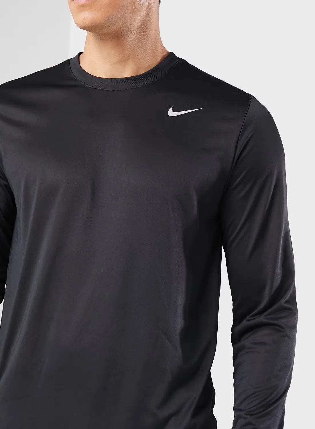Футболка с длинным рукавом Dri-Fit Nike, черный — фото 3