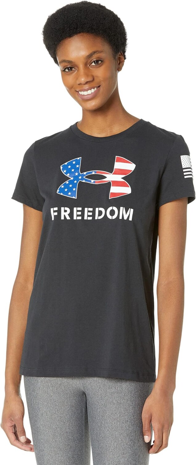 

Футболка с логотипом New Freedom Under Armour, цвет Black/White