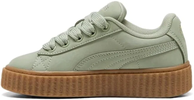 Детские кроссовки для девочек на шнуровке Fenty X Creeper Phatty PUMA, Green — фото 3