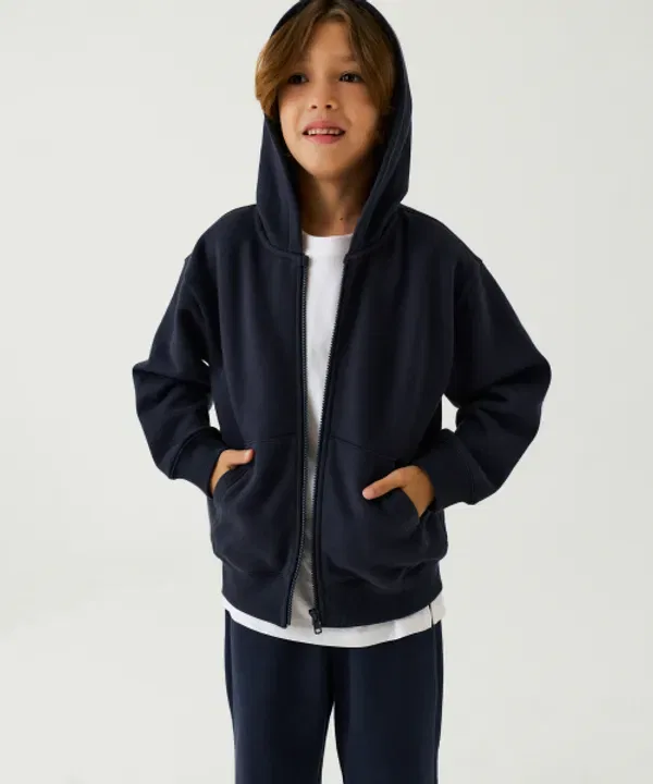 Худи на молнии оверсайз Musinsa Standard Kids, Navy