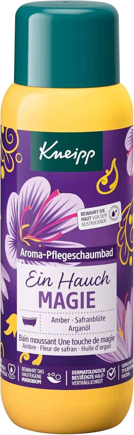 Пена для ванны A Touch of Magic, Kneipp, 400 мл, Amber & Saffron
