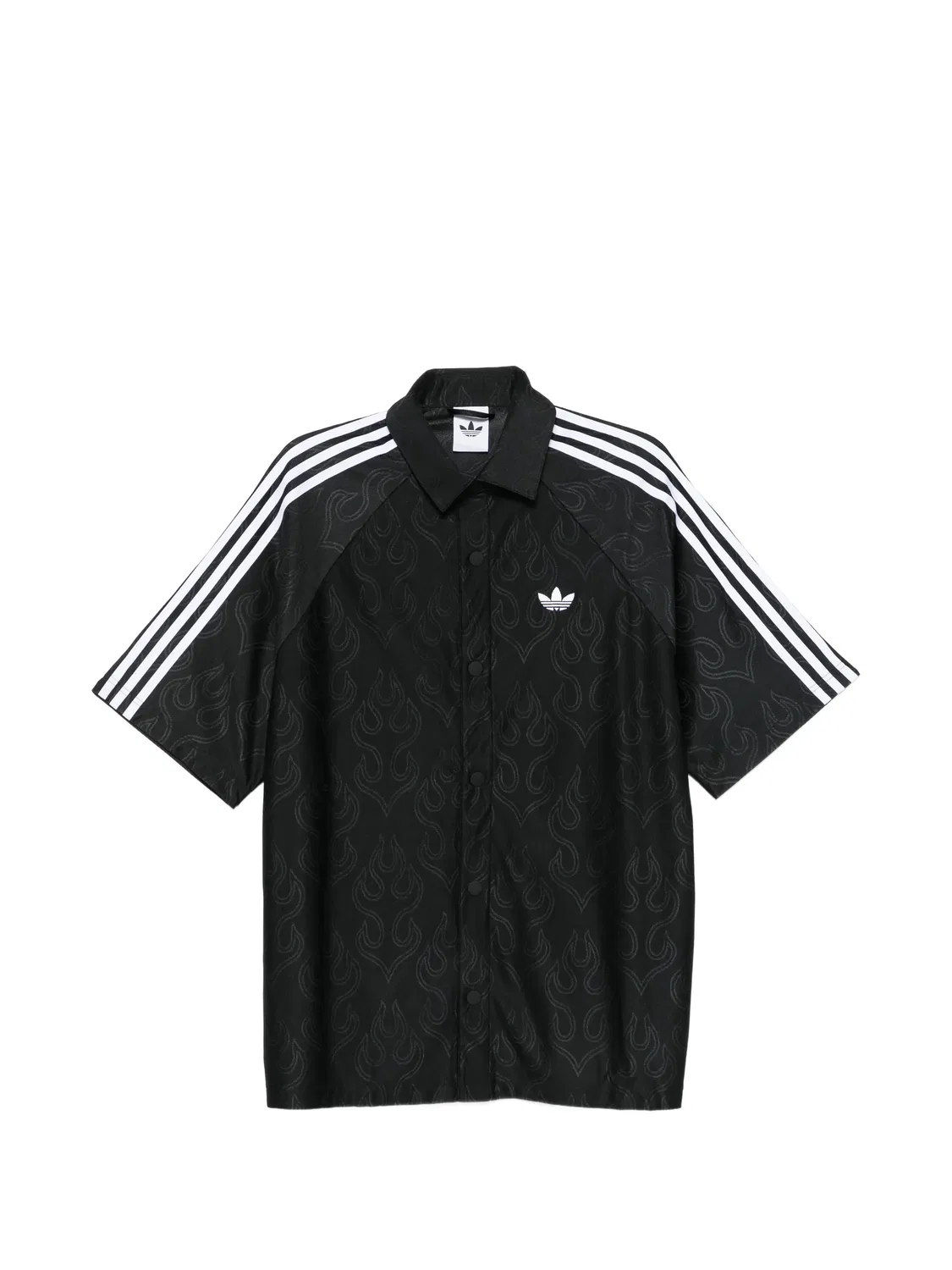 Рубашка Basketball Flame жаккард, черная Adidas, черный