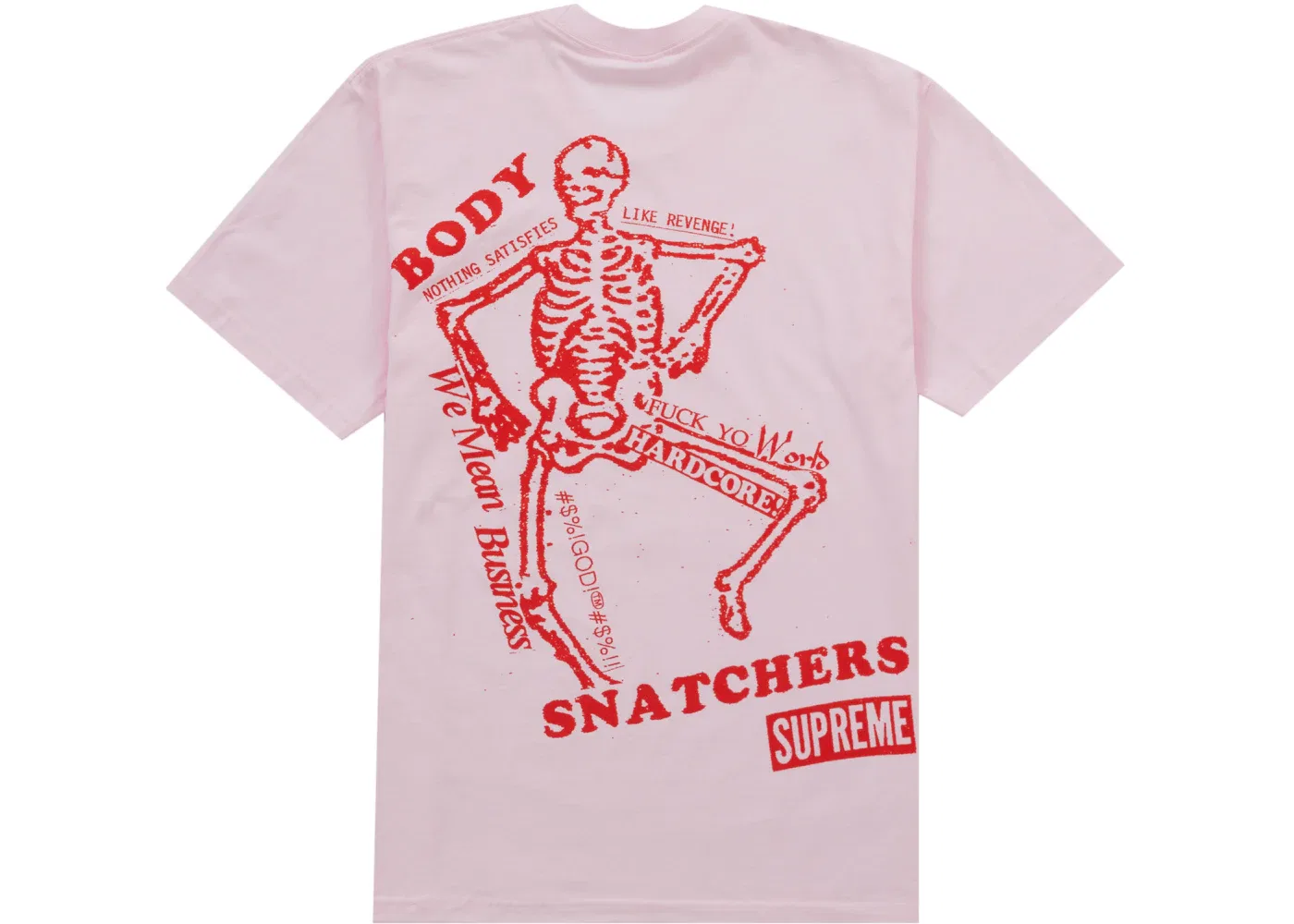 Мужская футболка с принтом Supreme Body Snatchers Tee, Light Pink