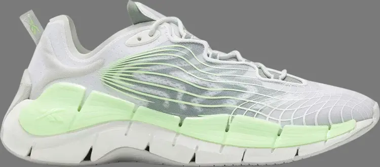 

Кроссовки zig kinetica 2 'pure grey neon mint' Reebok, серый