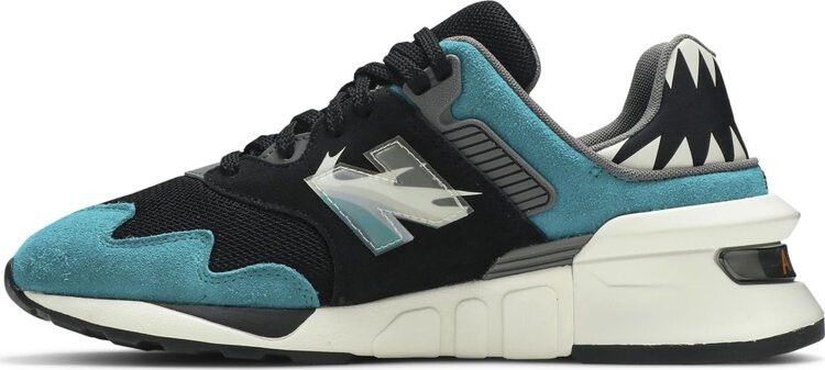 Кроссовки New Balance Shoe Palace x 997S, черный/белый/бирюзовый — фото 4
