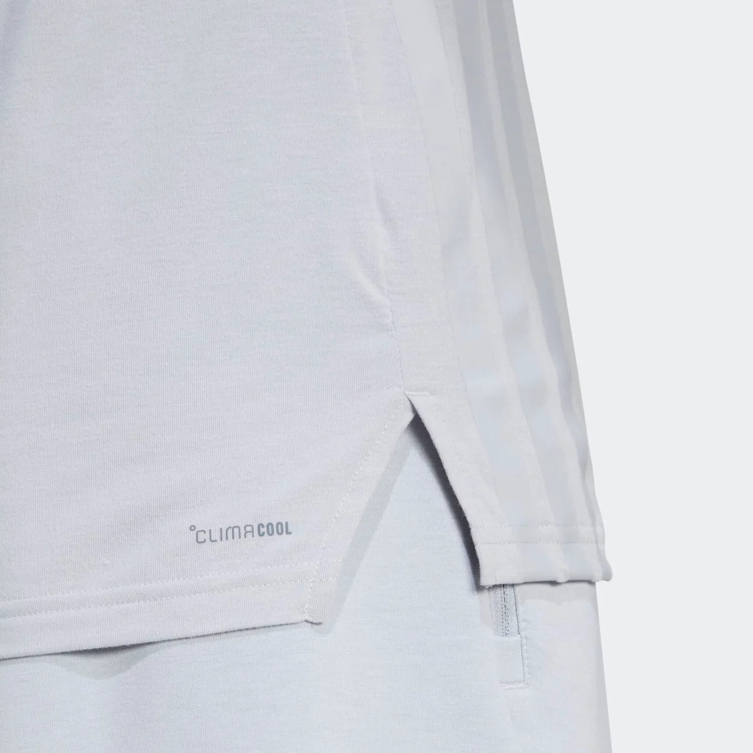 Мужская тренировочная футболка с технологией CLIMACOOL Adidas Performance, Halo Silver — фото 4