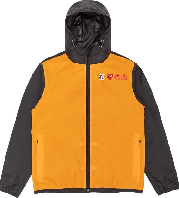 

Худи Comme des Garçons PLAY K-Way Hoodie Full Zip Orange/Black, оранжевый
