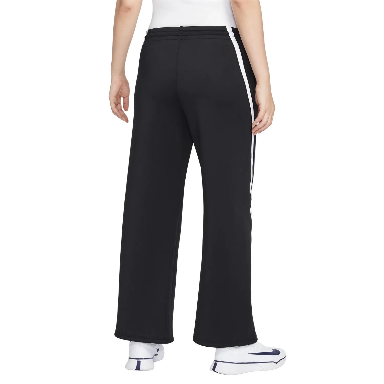 Женские брюки для тенниса Advantage Mid-Rise Tennis Pants 'Black White' Nike, Black/White — фото 4