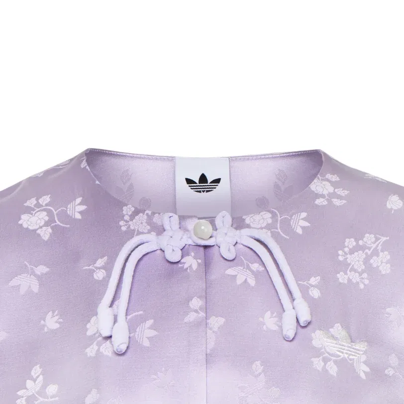 Женский топ Short Sleeved Jacket Asia Sizing 'Light Purple' adidas, Light Purple — фото 4