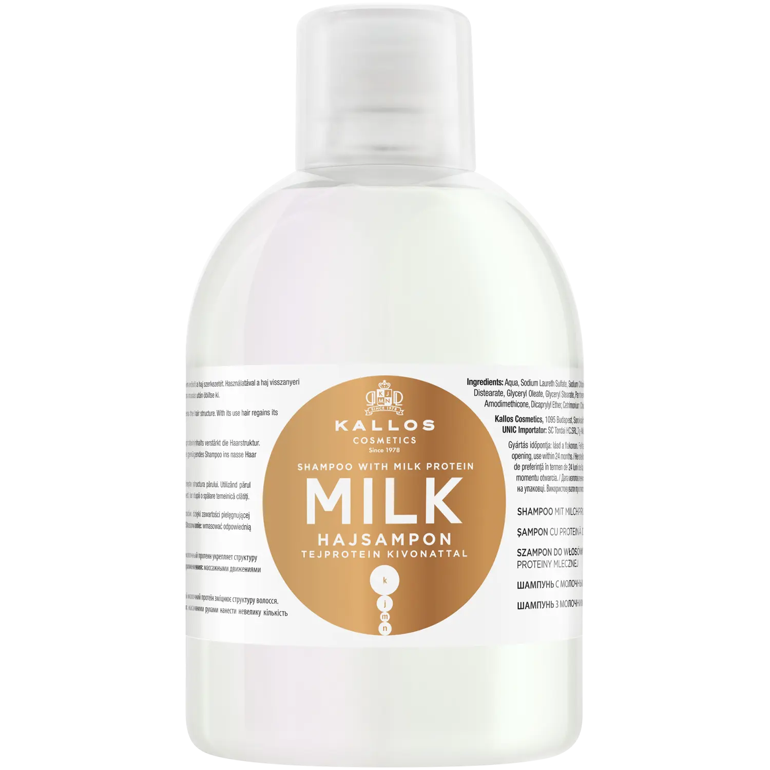 

Kallos Milk питательный шампунь для волос, 1000 мл