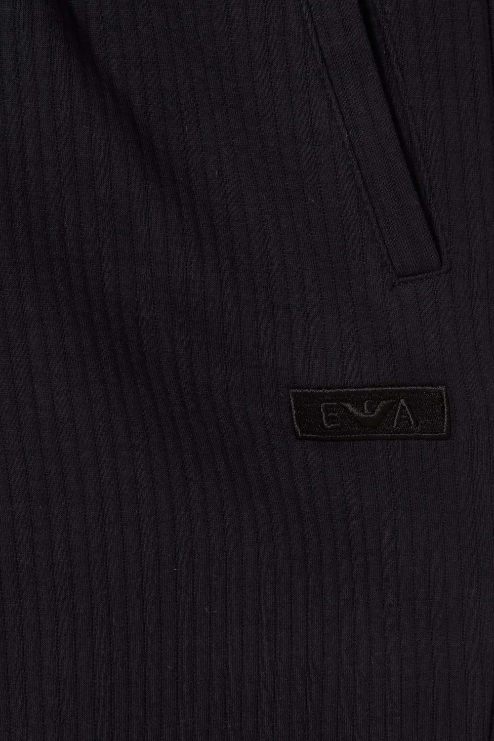 Брюки стеганые из джерси свободного кроя Emporio Armani — фото 4