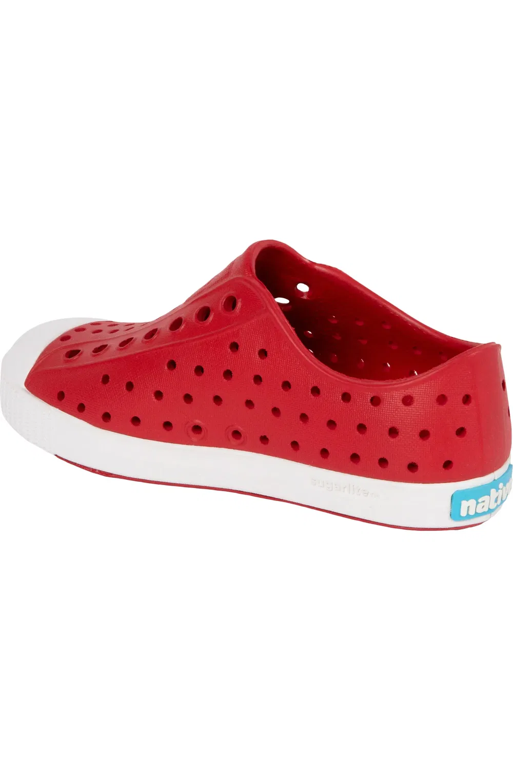 Кеды детские водонепроницаемые Jefferson Slip-On Native Shoes, Ruby Red/Shell White — фото 2