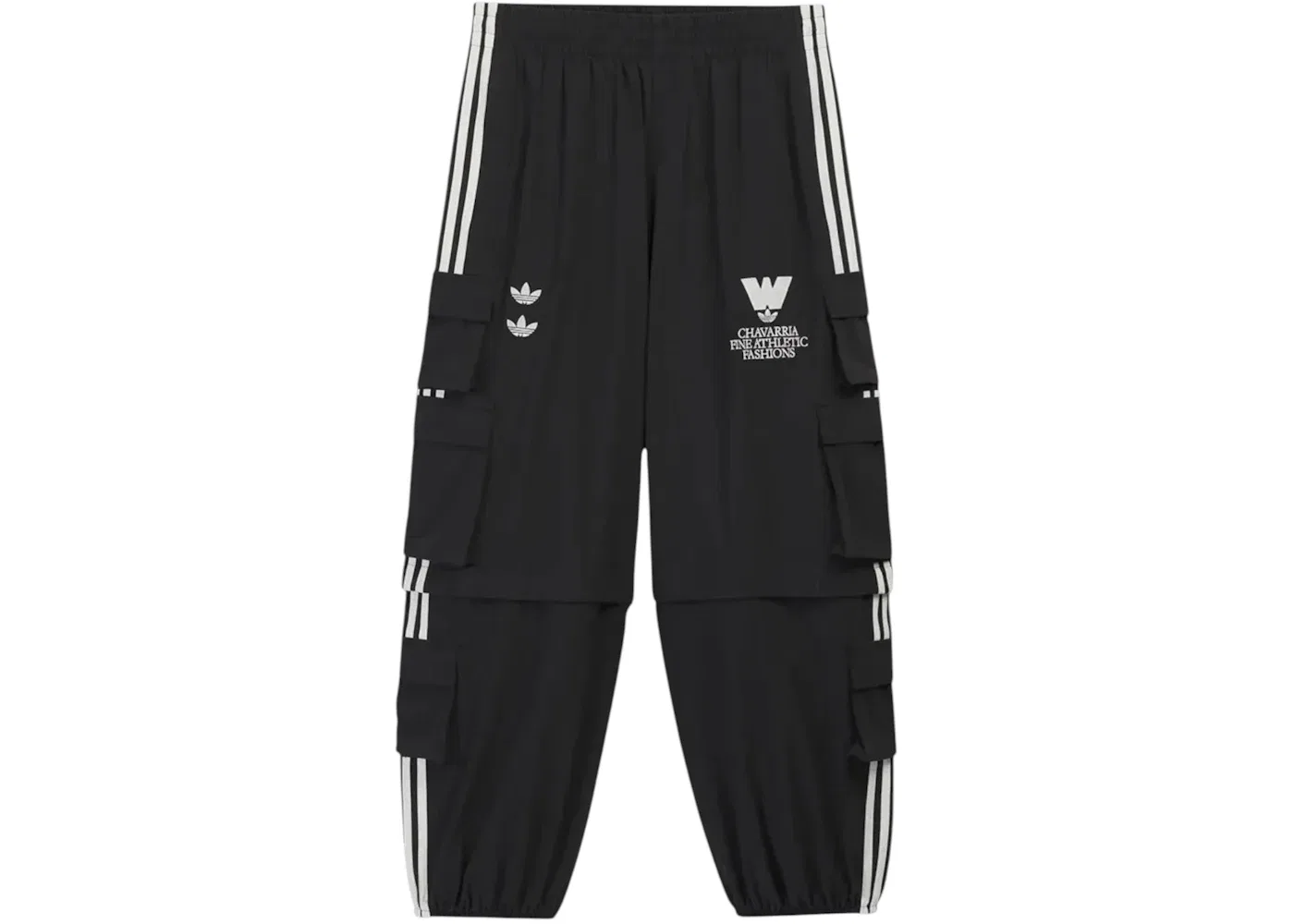 Мужские спортивные брюки с утилитарным дизайном Adidas x Willy Chavarria, Black
