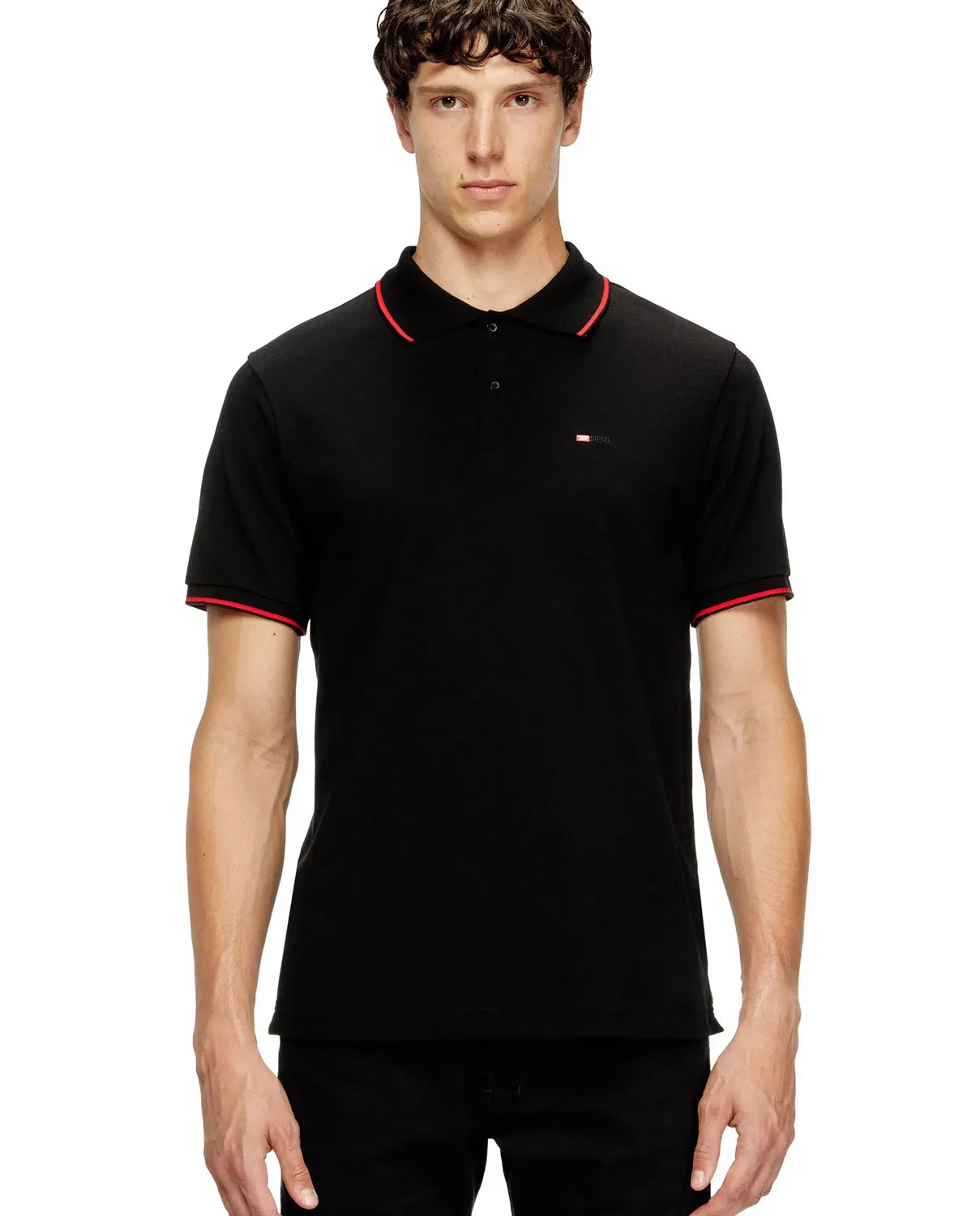 Мужское поло с коротким рукавом Diesel, Negro