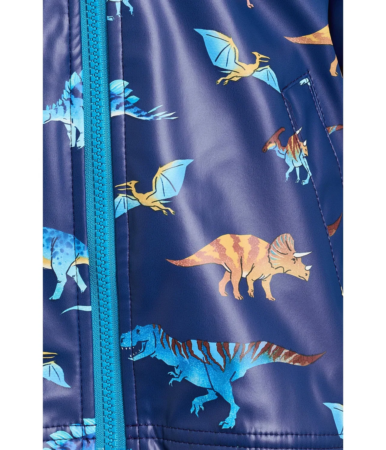 Красочный дождевик с динозаврами (для малышей/детей постарше) Hatley Kids, Blue — фото 3