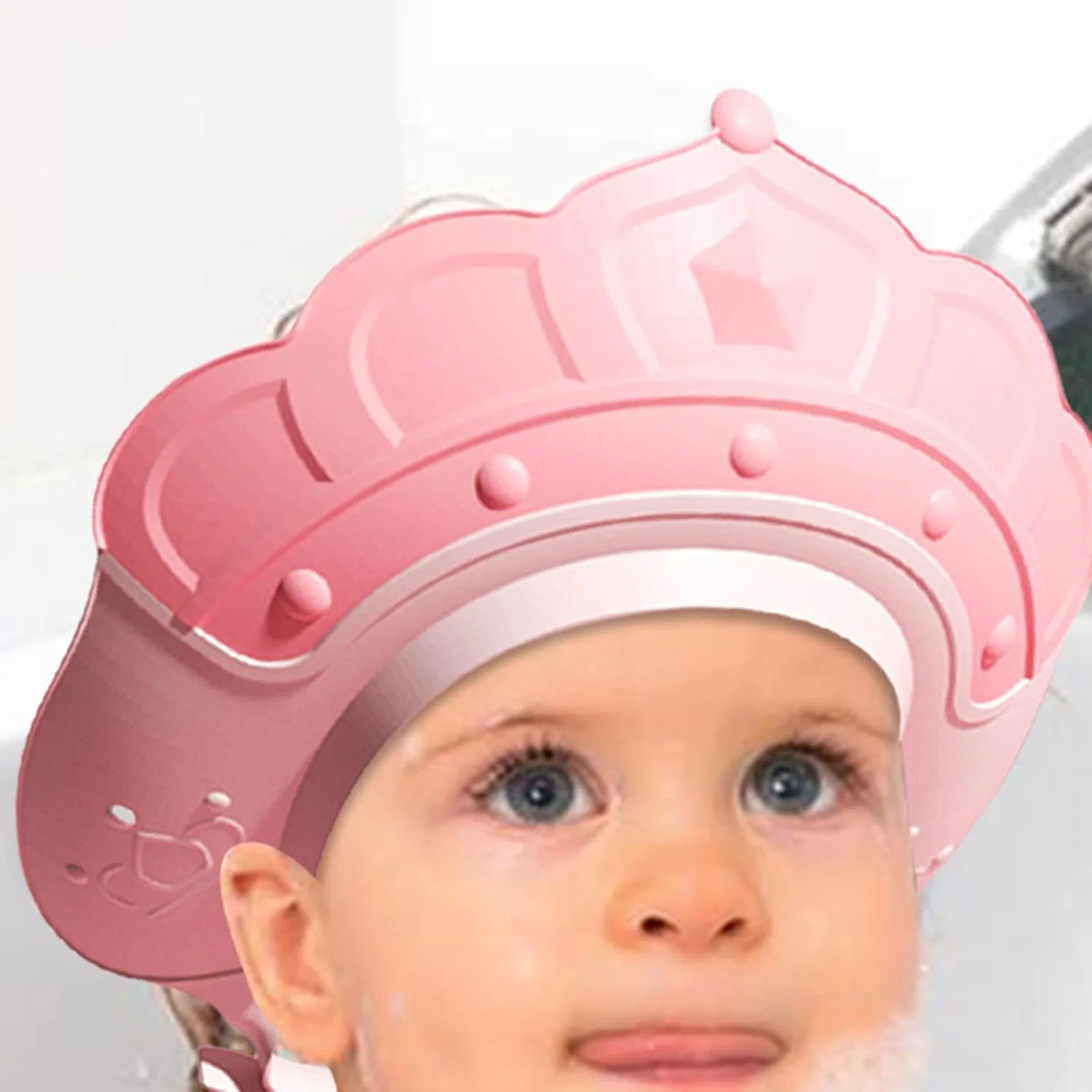 Шапочка для душа with Water Thermometer and Shampoo Cup, Opilroyn, Pink — фото 3
