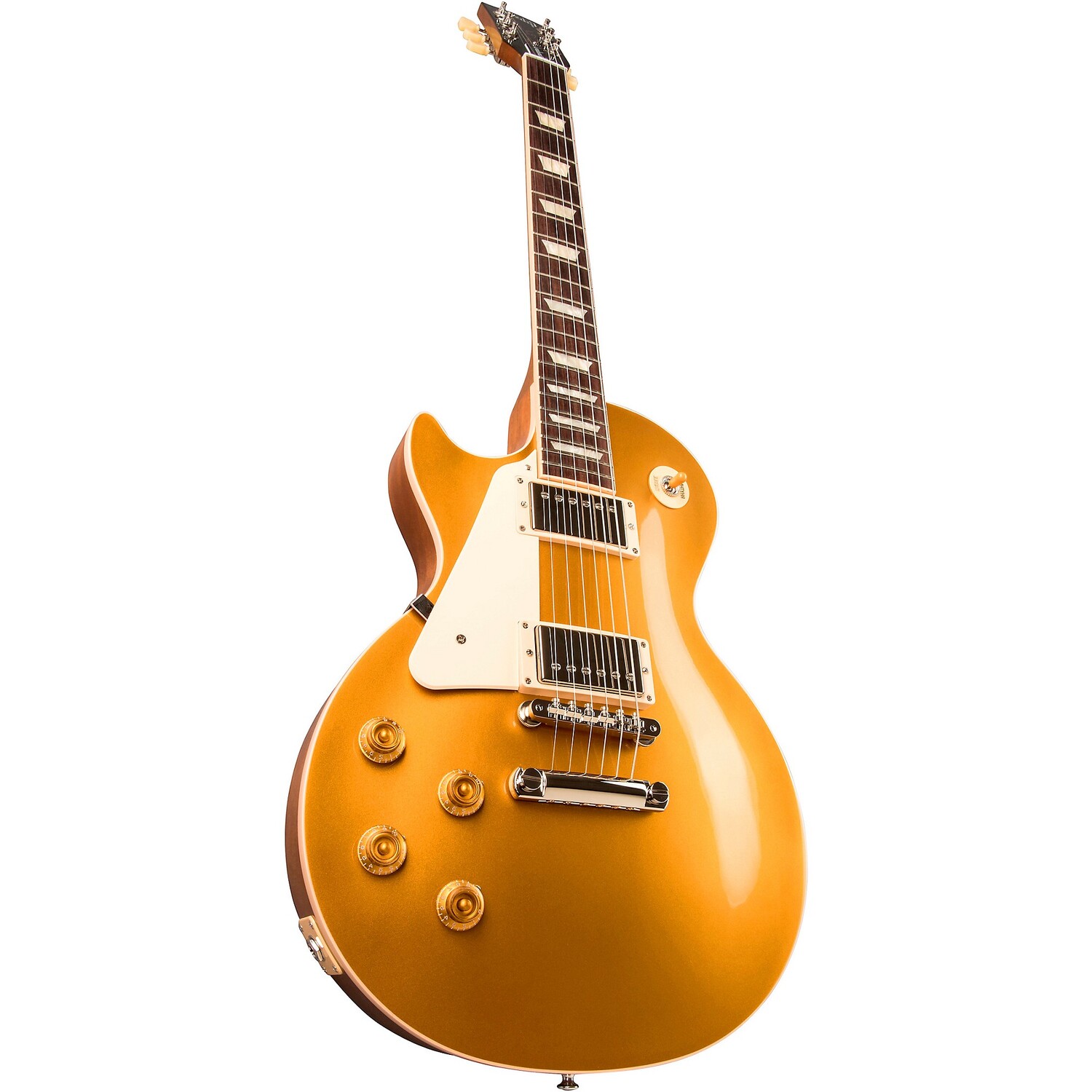 

Левосторонняя электрогитара Gibson Les Paul Standard 50-х годов с золотым верхом