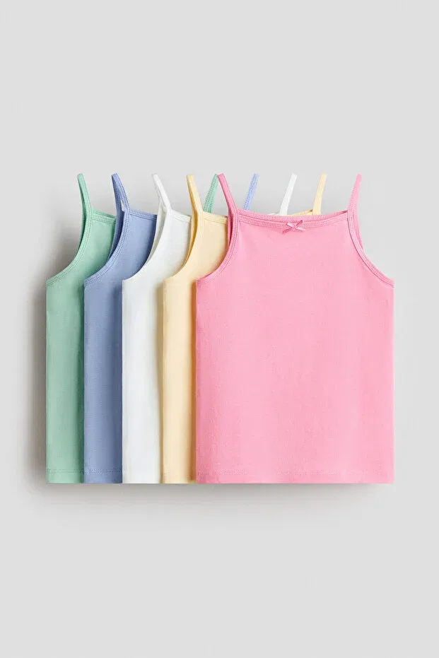 Детский комплект топов для девочек H&M, Pink/Green