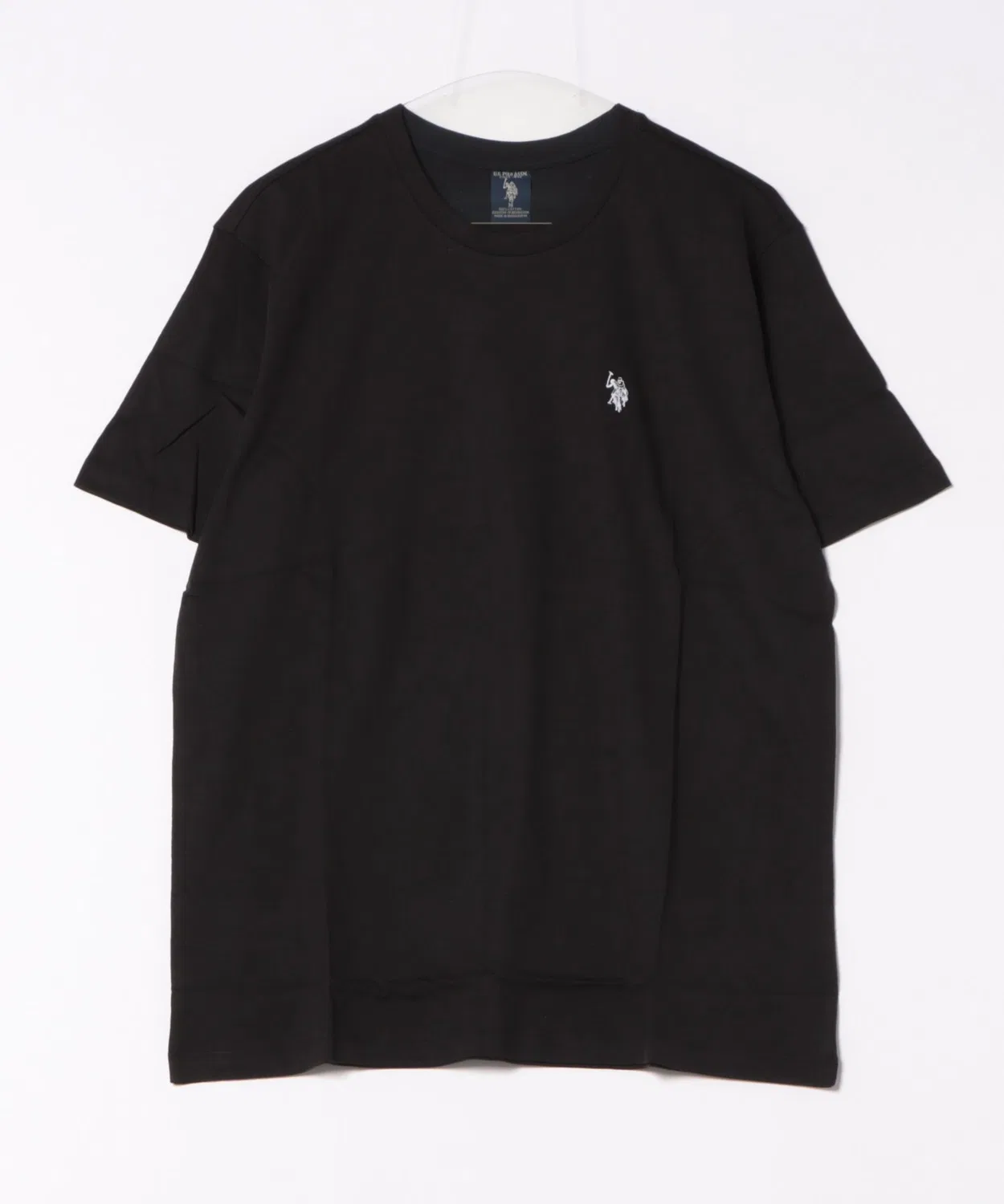 Мужская хлопковая футболка с коротким рукавом U.S. POLO ASSN., Black