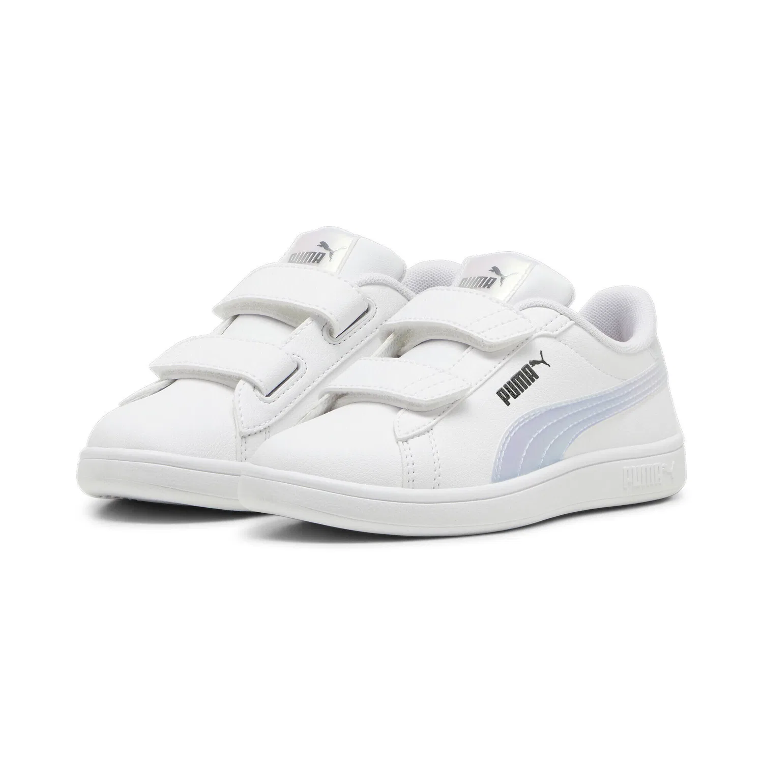 Детские кроссовки с голографическими деталями Smash 3.0 Holo Puma, Weiss
