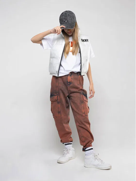 Футболка regular fit D35T08 S Dkny, белый