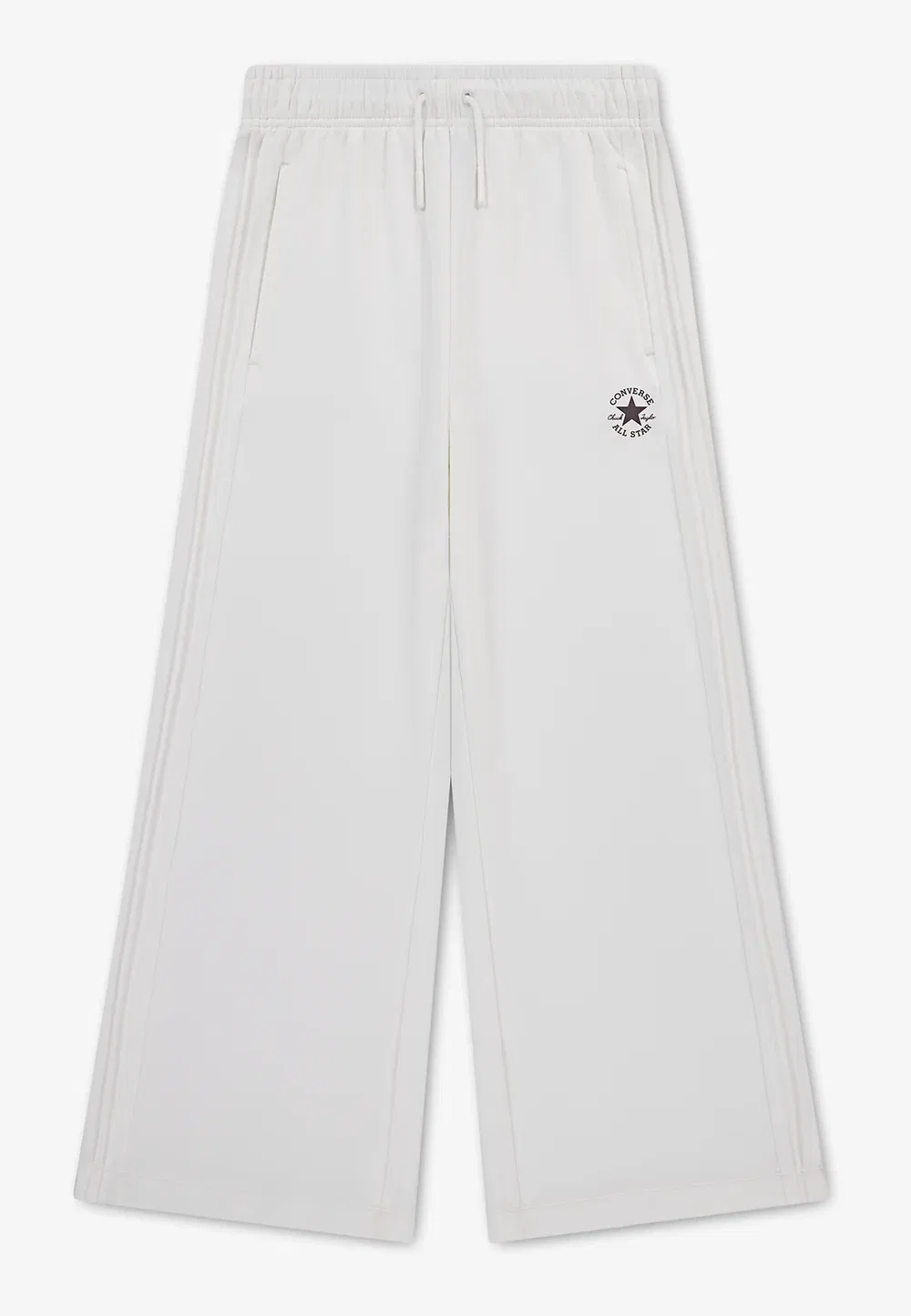 Брюки с широкими штанинами и складками - спортивные штаны Converse, Vintage White