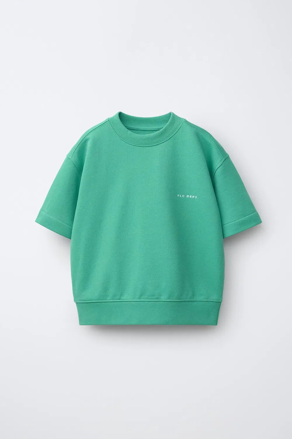 Толстовка с коротким рукавом ZARA, Duck Blue