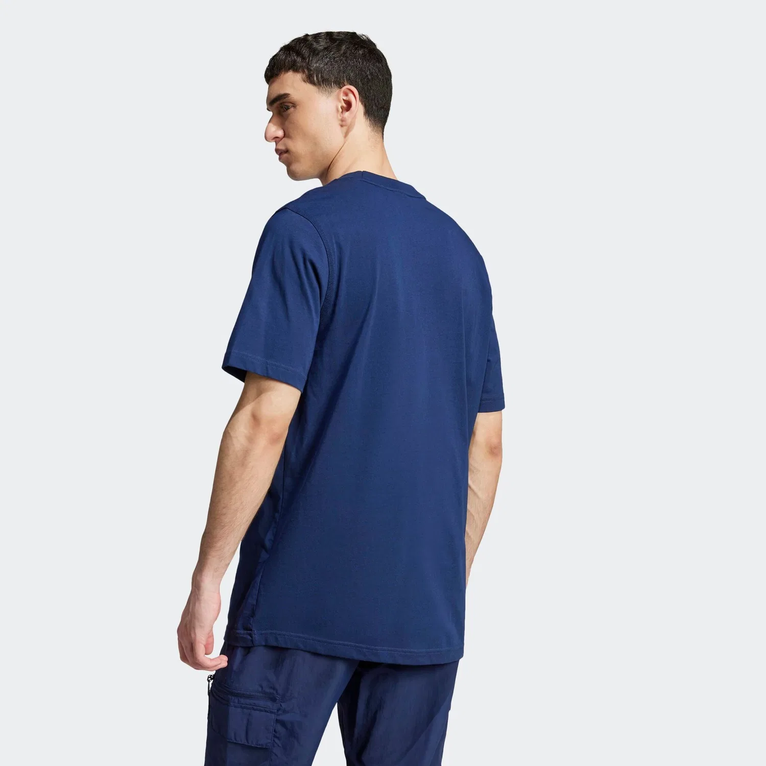 Мужская футболка с логотипом Trefoil Adidas Originals, Night Indigo — фото 2