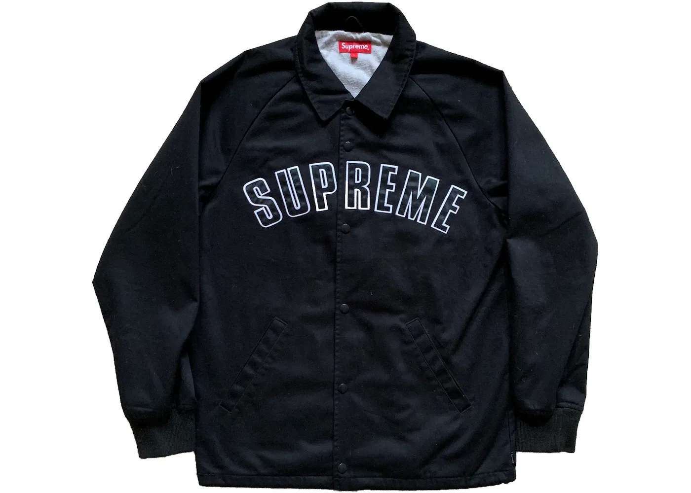 Мужская куртка твиловая Supreme Twill Coaches Jacket, черный