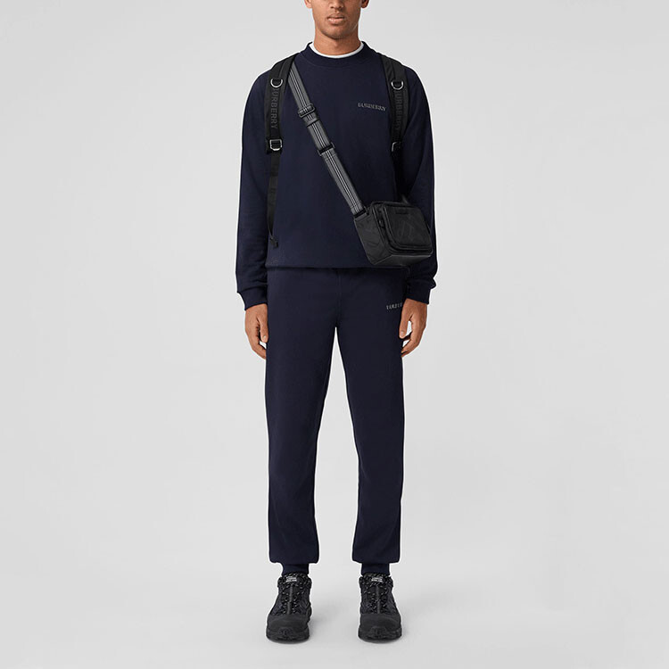 Спортивные штаны Burberry трикотажные, Caol синий — фото 3