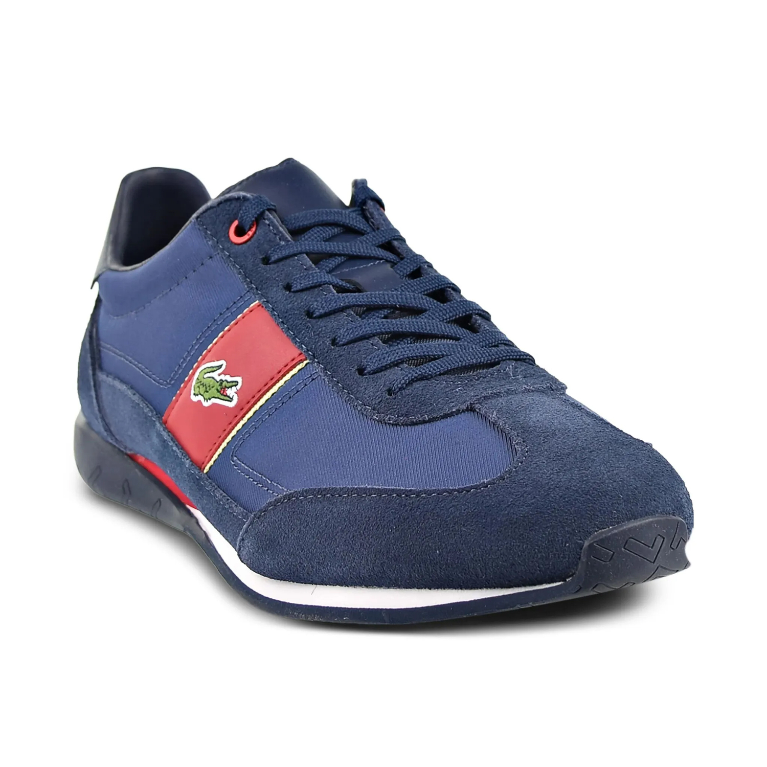 Кроссовки мужские Lacoste Angular Textile and Leather, синий/красный
