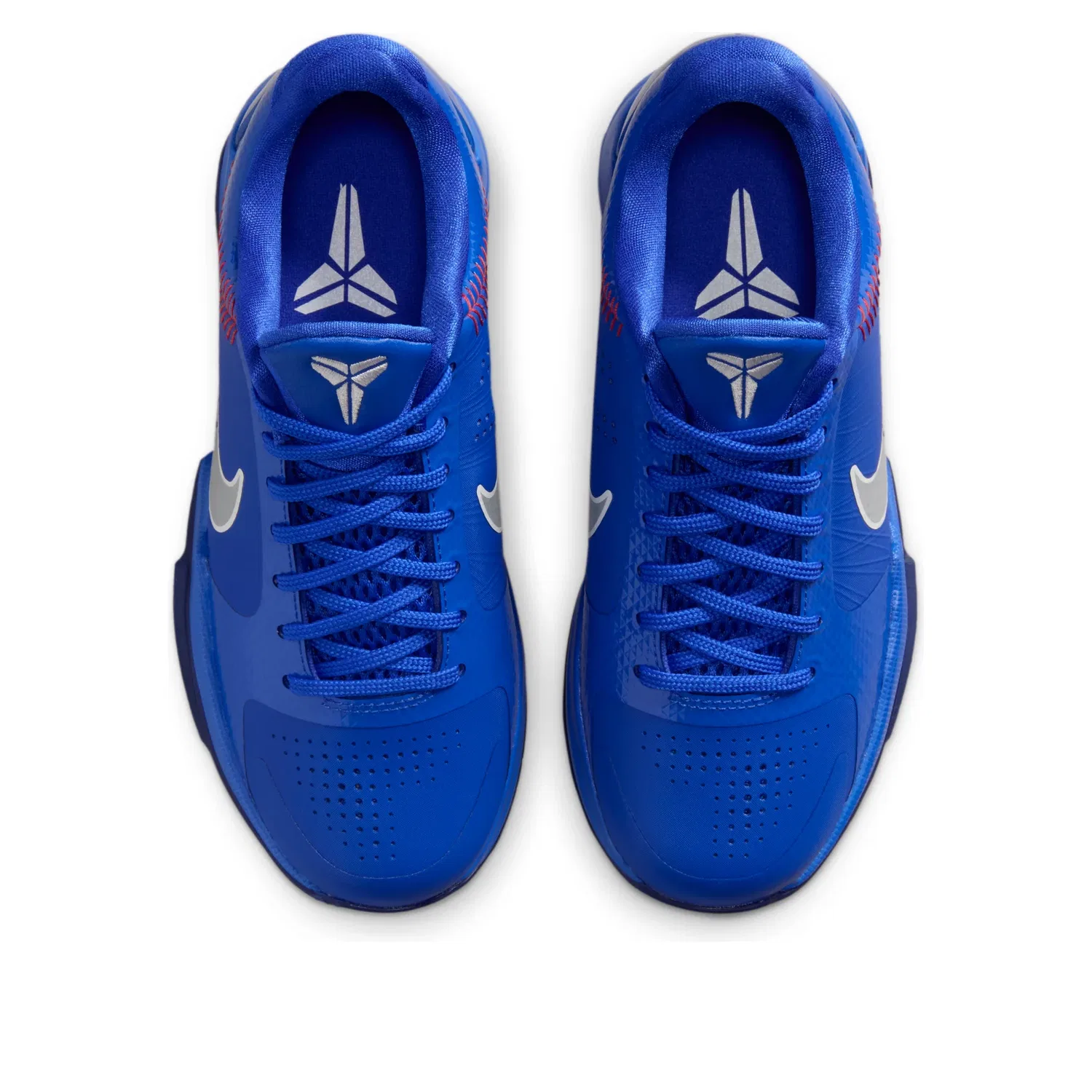 Детские кроссовки с синтетическим верхом Kobe 5 Protro 'Dodgers' Nike, Rush Blue/Wolf Grey/Comet Red — фото 3