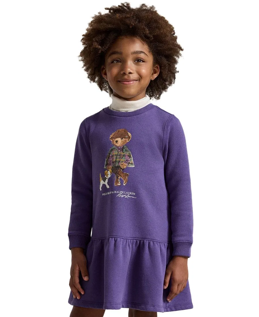 Платье с длинным рукавом Polo Bear Polo Ralph Lauren, Valley Purple — фото 2