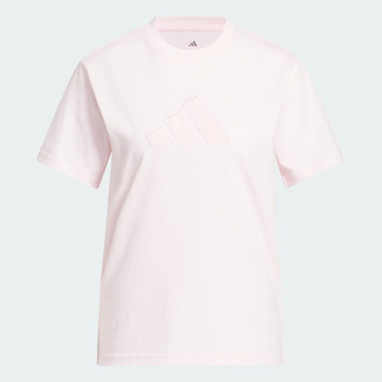 Мужская футболка с сатиновой аппликацией Satin-Filled Logo Grafik T-Shirt Adidas, Роза — фото 2
