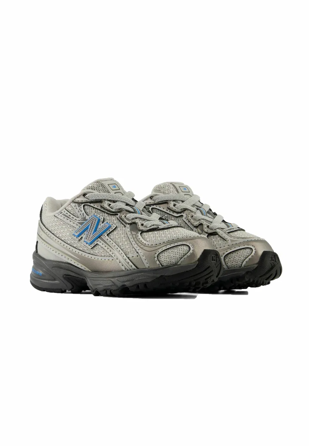 740 - детская обувь New Balance, Dark Silver Metallic Fan Blue — фото 2