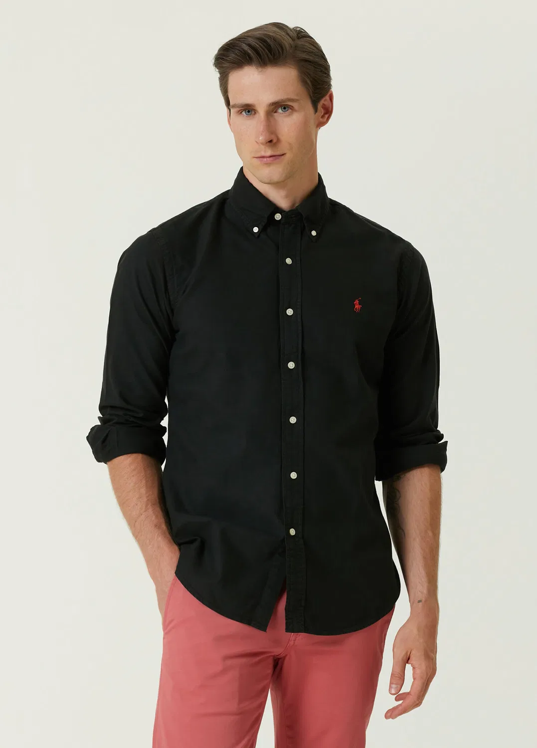 Рубашка Oxford Custom Fit Polo Ralph Lauren, black