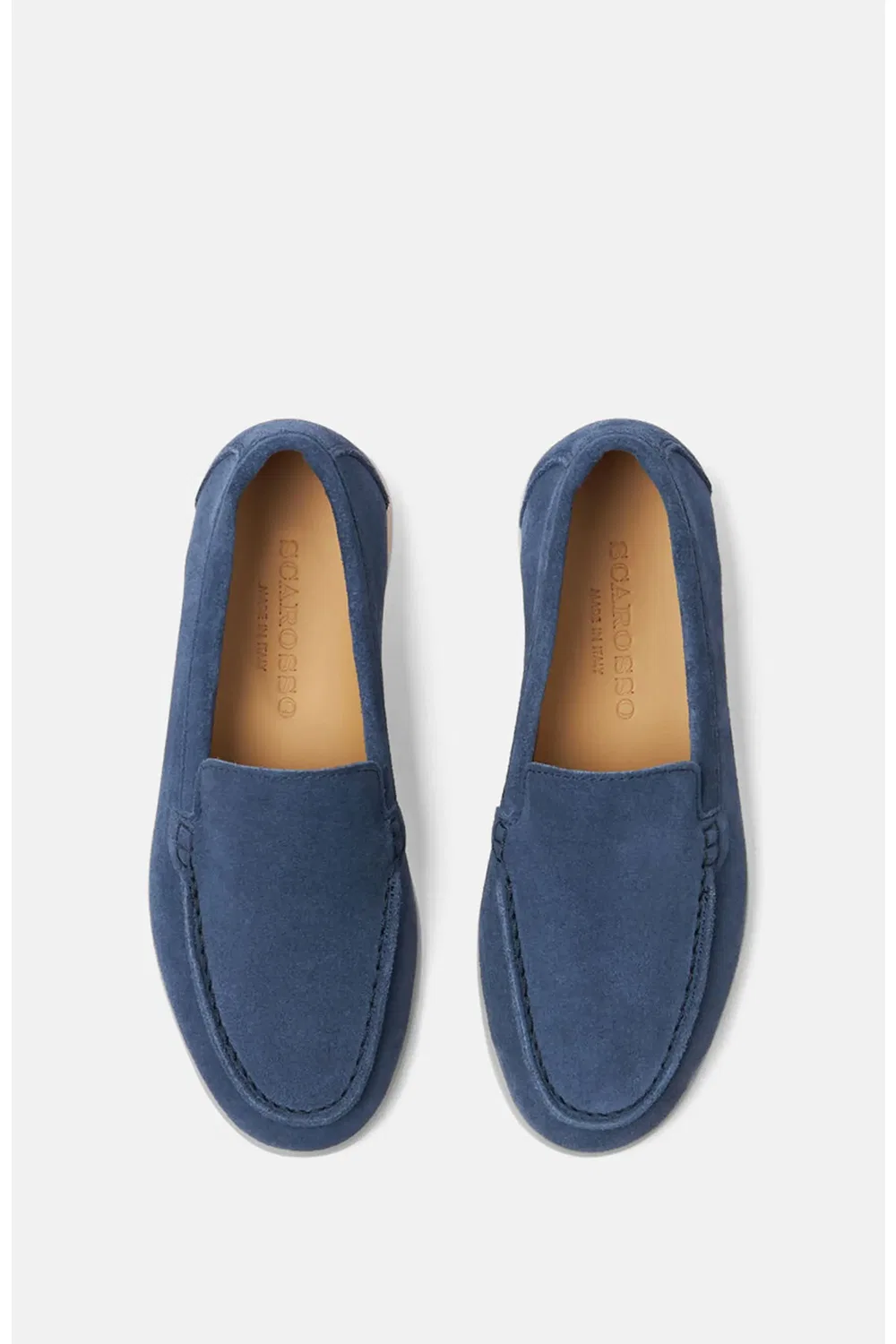 Туфли лоферы детские легкие Ludovico SCAROSSO, Steel Blue - Suede — фото 3